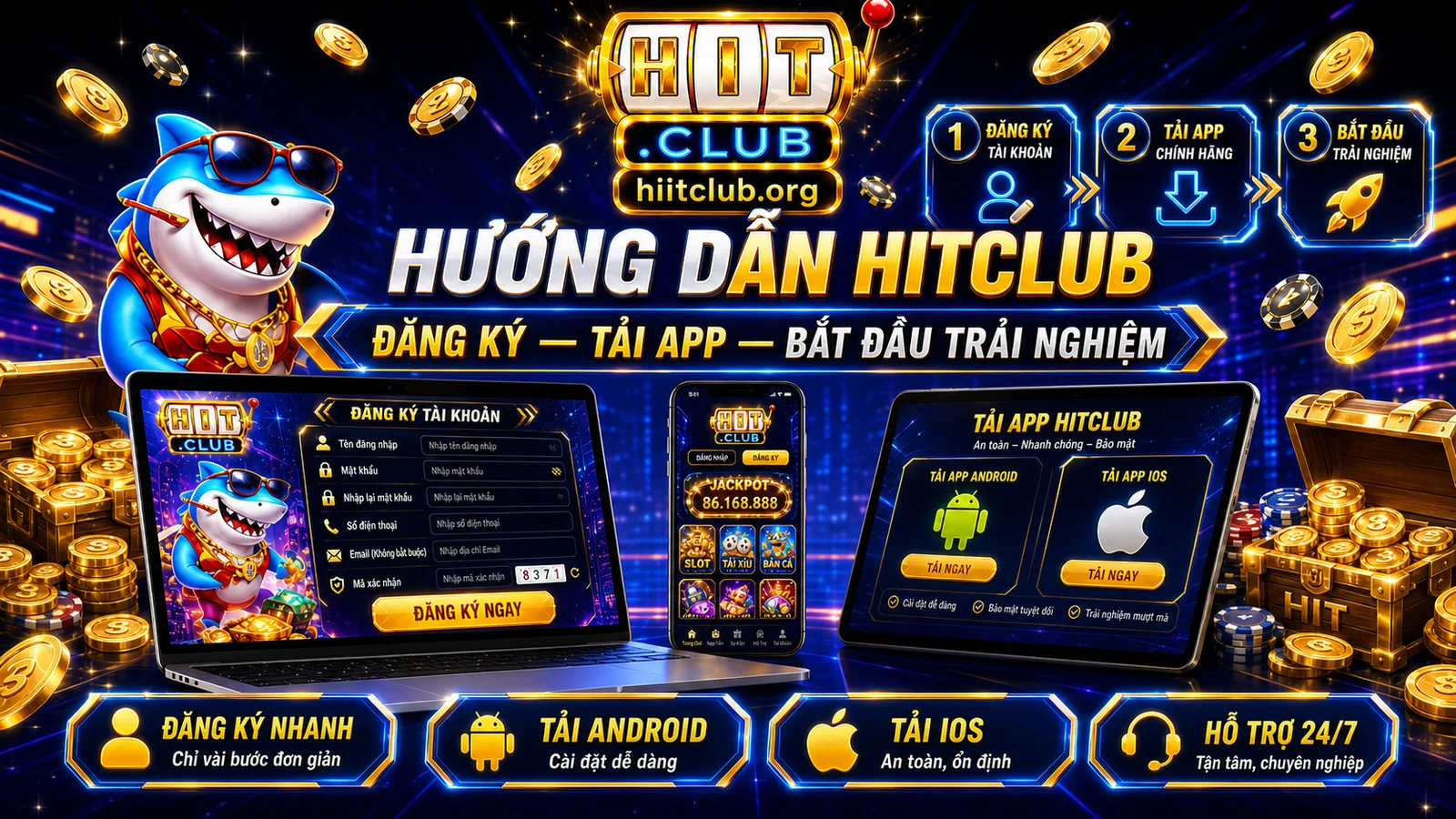 Hướng dẫn tải HitClub trên Android và iOS