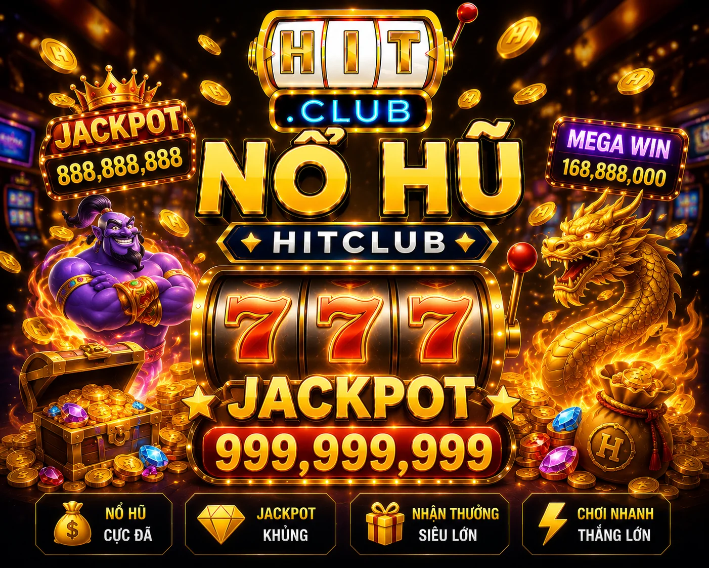 Nổ hũ HitClub gắn với sự kiện ưu đãi