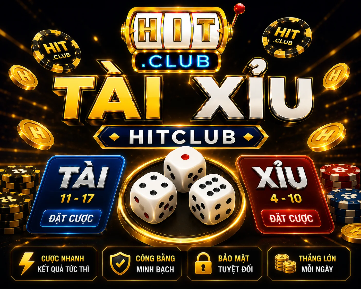 Tài xỉu Hit Club tối ưu trải nghiệm giải trí